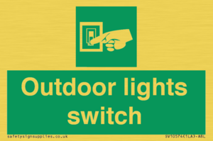 Outdoor lights switch